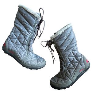 Columbia Insulated powder Summit 200 Insulated Boots faux fur Size 6.5